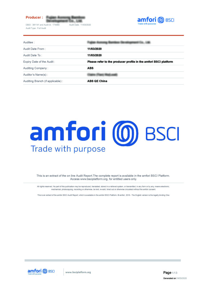 amfori BSCI document