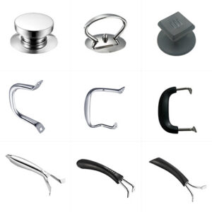 Cookware handle and knob choices