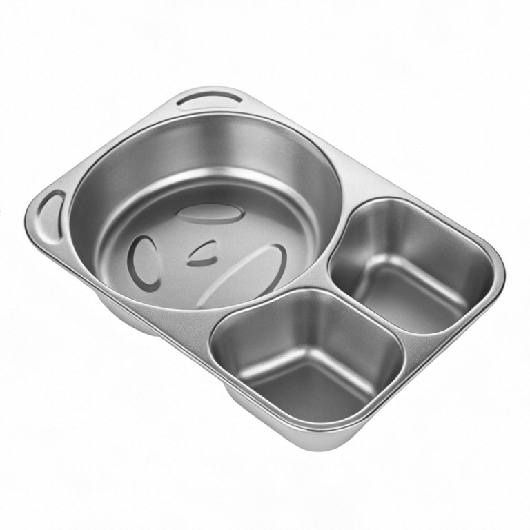 Custom stainless steel compartment tray